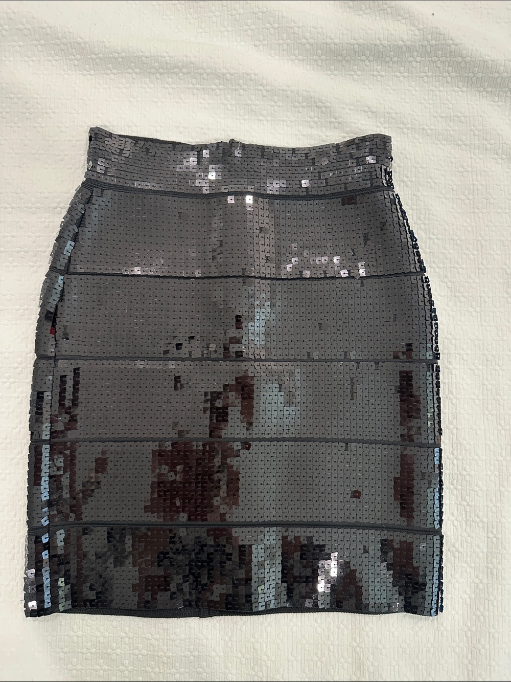 BCBG Black Sequin Pencil Skirt